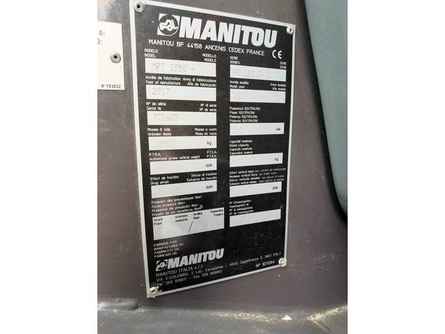 Manitou MRT 2550P+ Privilege Plus